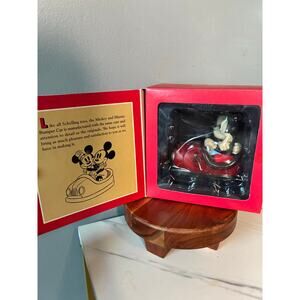 Disney Schylling Mickey Minnie Bumper Car Retro Collection Battery Operated Box